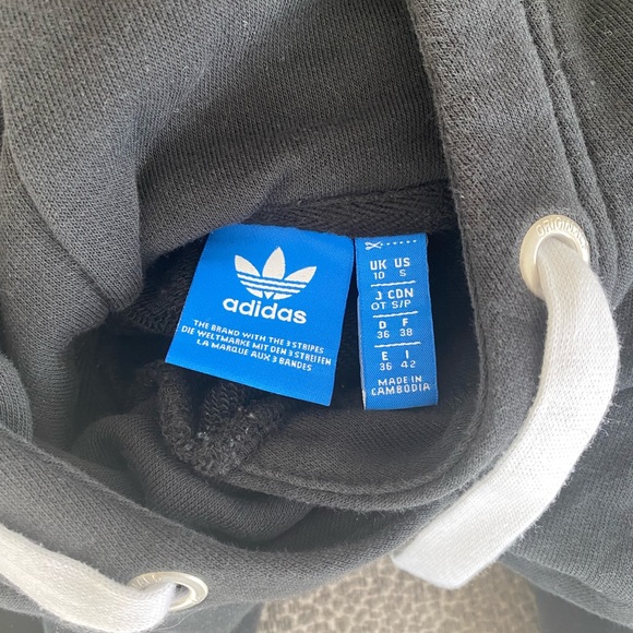 Adidas cropped hoodie worn once size S - Picture 3 of 3